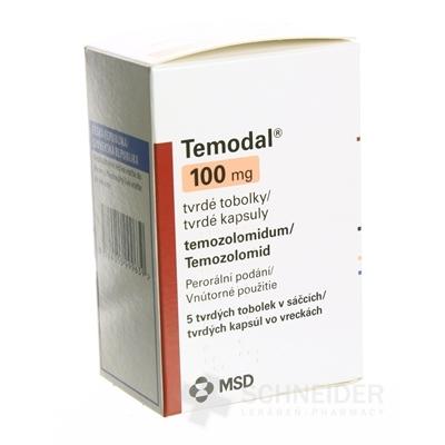 Temodal 100 mg tvrdé kapsuly