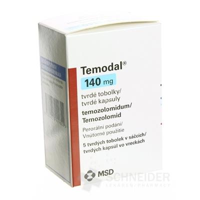 Temodal 140 mg tvrdé kapsuly