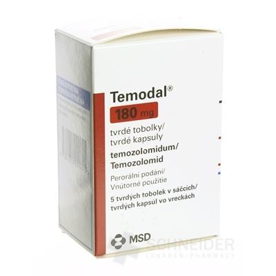 Temodal 180 mg tvrdé kapsuly