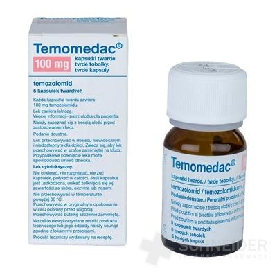 Temomedac 100 mg tvrdé kapsuly
