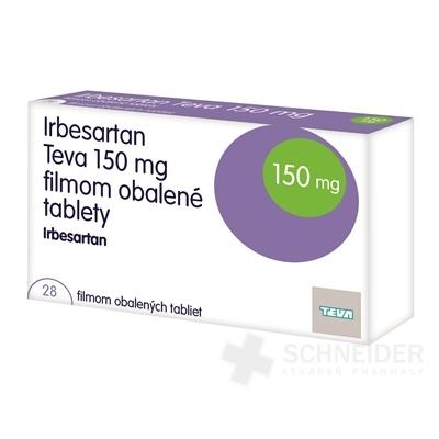 Irbesartan Teva 150 mg filmom obalené tablety