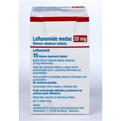 Leflunomide medac 20 mg filmom obalené tablety