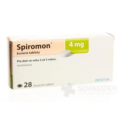 Spiromon 4 mg žuvacie tablety