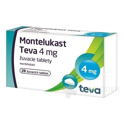 Montelukast Teva 4 mg žuvacie tablety
