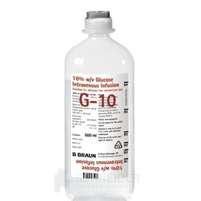 Glukóza B. Braun 10 %  infúzny roztok