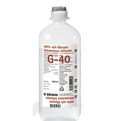 Glukóza B. Braun 40 % infúzny roztok