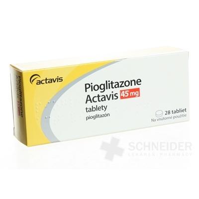 Pioglitazone Actavis 45 mg tablety