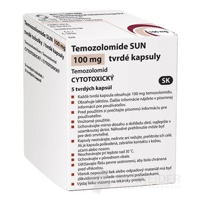 Temozolomide SUN 100 mg tvrdé kapsuly
