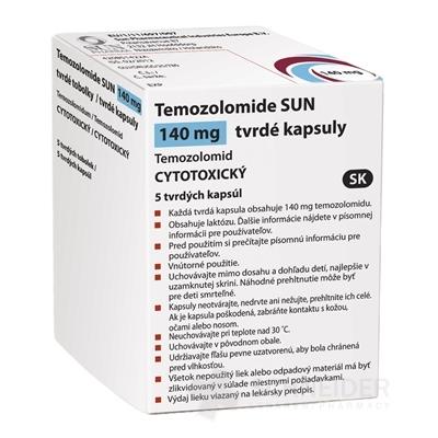 Temozolomide SUN 140 mg tvrdé kapsuly