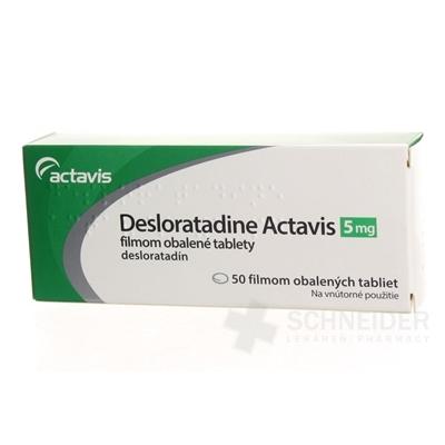 Desloratadine Actavis 5 mg filmom obalené tablety