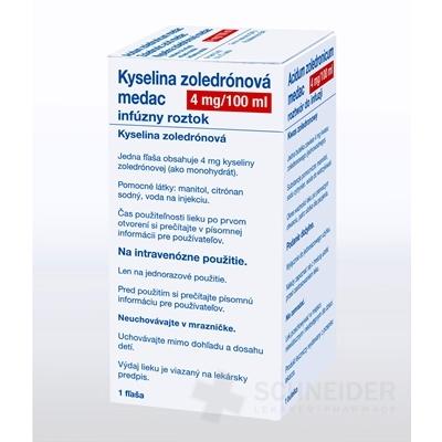 Kyselina zoledrónová medac 4 mg/100 ml