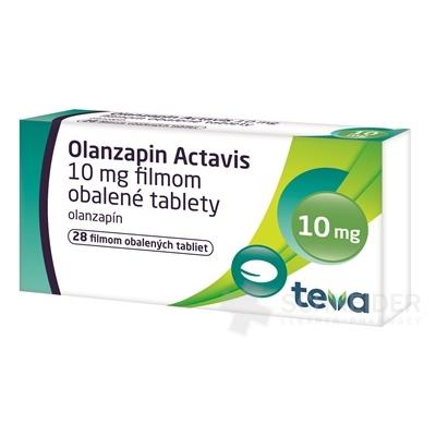 Olanzapin Actavis 10 mg filmom obalené tablety