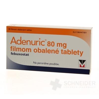 Adenuric 80 mg filmom obalené tablety