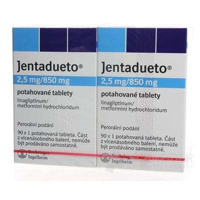 Jentadueto 2,5 mg/850 mg filmom obalené tablety