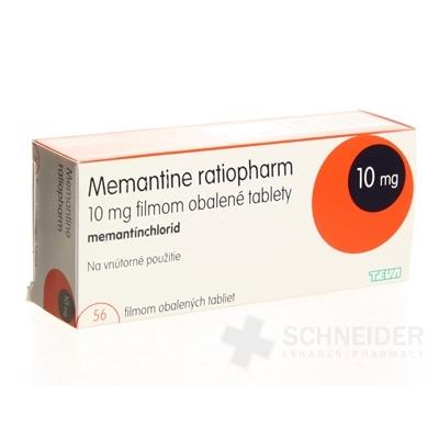 Memantine ratiopharm 10 mg filmom obalené tablety