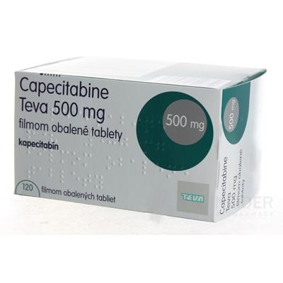 Capecitabine Teva 500 mg filmom obalené tablety