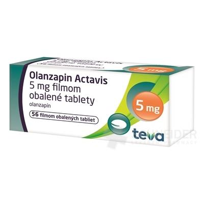 Olanzapin Actavis 5 mg filmom obalené tablety