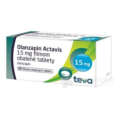 Olanzapin Actavis 15 mg filmom obalené tablety