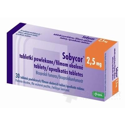 Sobycor 2,5 mg filmom obalené tablety