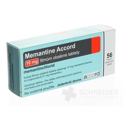 Memantine Accord 10 mg filmom obalené tablety