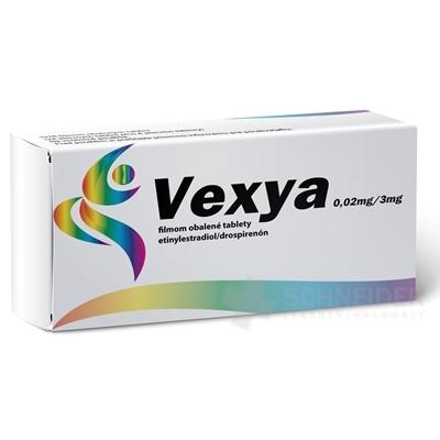 Vexya 0,02 mg/3 mg filmom obalené tablety
