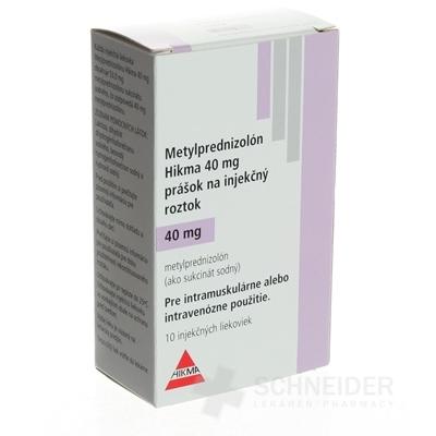 Metylprednizolón Hikma 40 mg