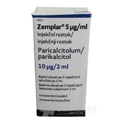 Zemplar 5 mikrogramov/ml injekčný roztok