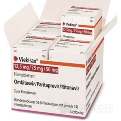Viekirax 12,5 mg/75 mg/50 mg