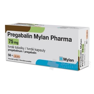 Pregabalin Mylan Pharma 75 mg tvrdé kapsuly