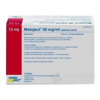 Metoject 50 mg/ml injekčný roztok