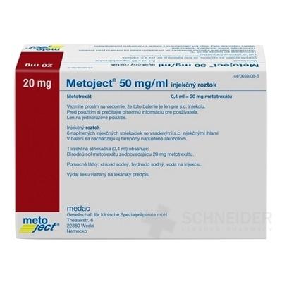 Metoject 50 mg/ml injekčný roztok