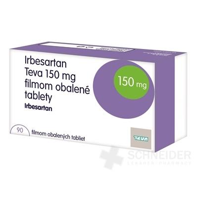 Irbesartan Teva 150 mg filmom obalené tablety