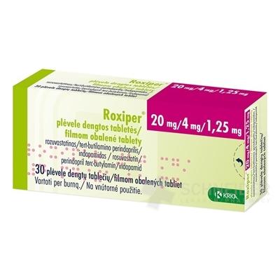 Roxiper 20 mg/4 mg/1,25 mg filmom obalené tablety