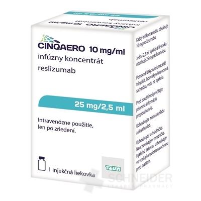 CINQAERO 25 mg infúzny koncentrát