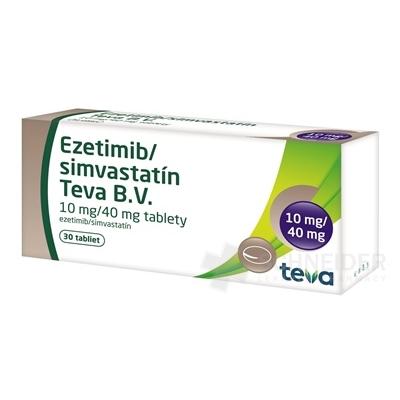 Ezetimib/simvastatín Teva B.V. 10 mg/40 mg