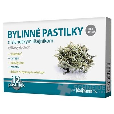 MedPharma BYLINNÉ PASTILKY Bez cukru