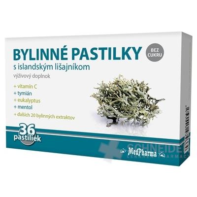 MedPharma BYLINNÉ PASTILKY Bez cukru