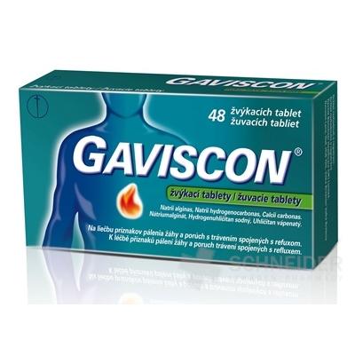 Gaviscon žuvacie tablety 48 tabliet