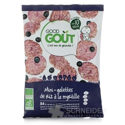 Good Gout BIO Mini ryžové koláčiky s čučoriedkami