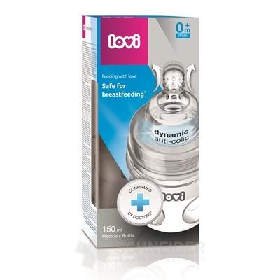 LOVI fľaša Medical+ Aktívne satie Super vent 150ml