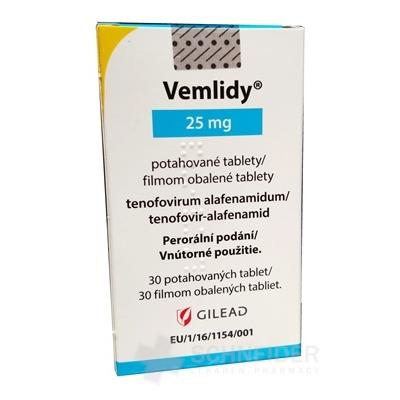 Vemlidy 25 mg filmom obalené tablety