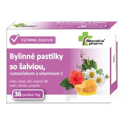 Slovakiapharm Bylinné pastilky so šalviou