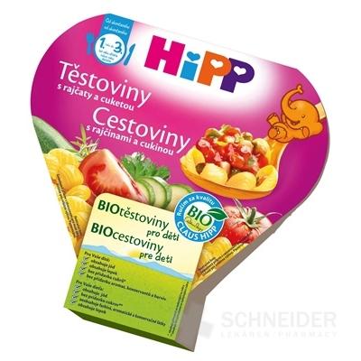 HiPP Príkrm BIO Cestoviny s rajčinami a cukinou