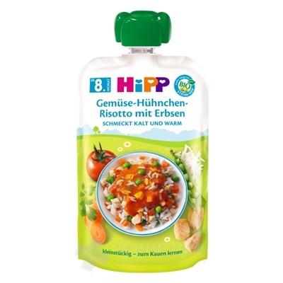 HiPP BIO Zeleninové rizoto, kuracie mäso s hráškom