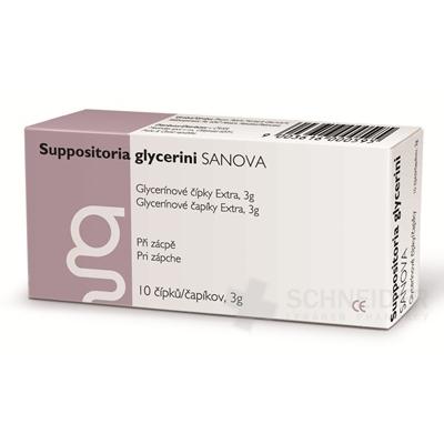 SUPPOSITORIA GLYCERINI SANOVA Extra 3g