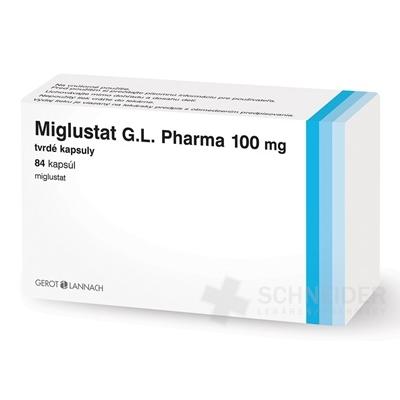Miglustat G.L. Pharma 100 mg tvrdé kapsuly