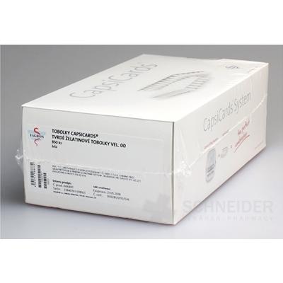CapsiCards želatínové kapsule veľkosť 00 - FAGRON