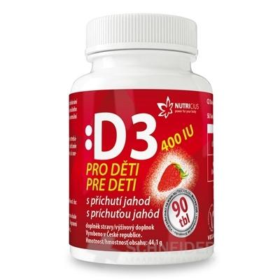 NUTRICIUS Vitamín D3 pre deti 400 IU
