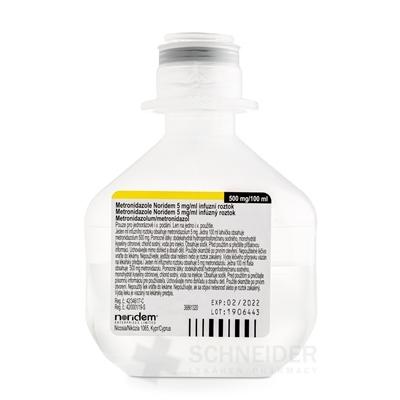 Metronidazole Noridem 5 mg/ml infúzny roztok