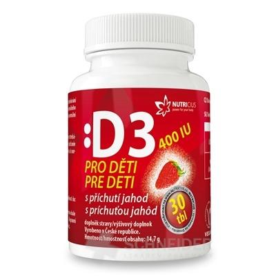 NUTRICIUS Vitamín D3 pre deti 400 IU